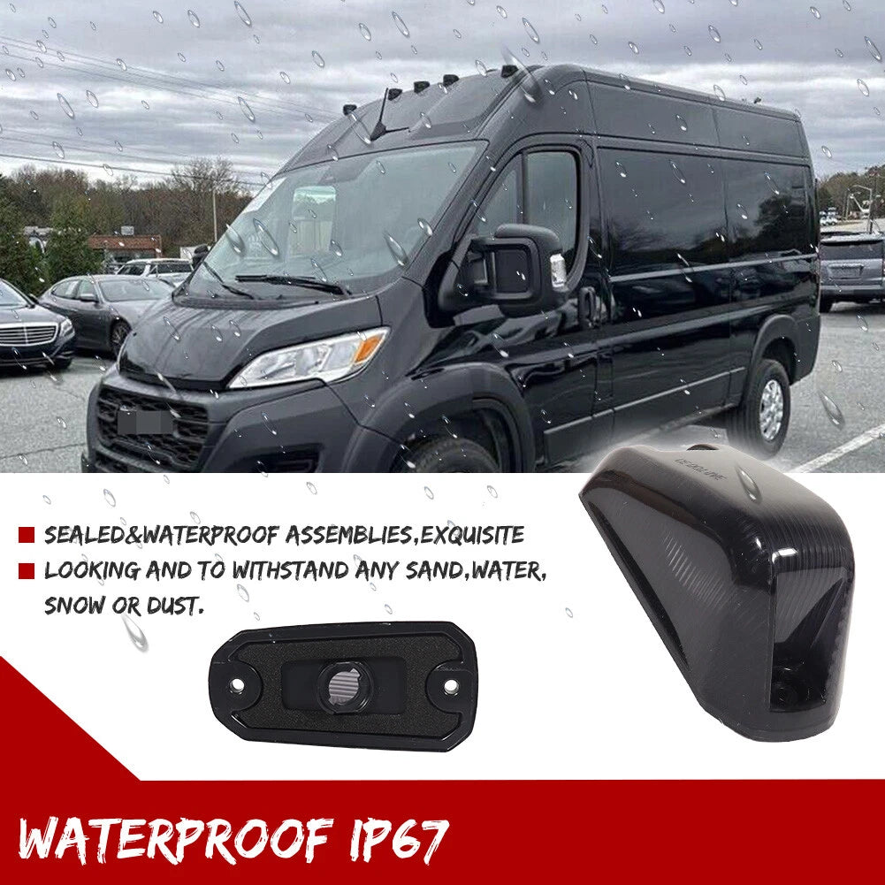 Smoke Cab Roof Running Light Covers for Dodge RAM Promaster (2014–2023)