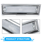 Pair Front Signal Side Marker Lights for GMC Chevy Pickup (1981-1991)