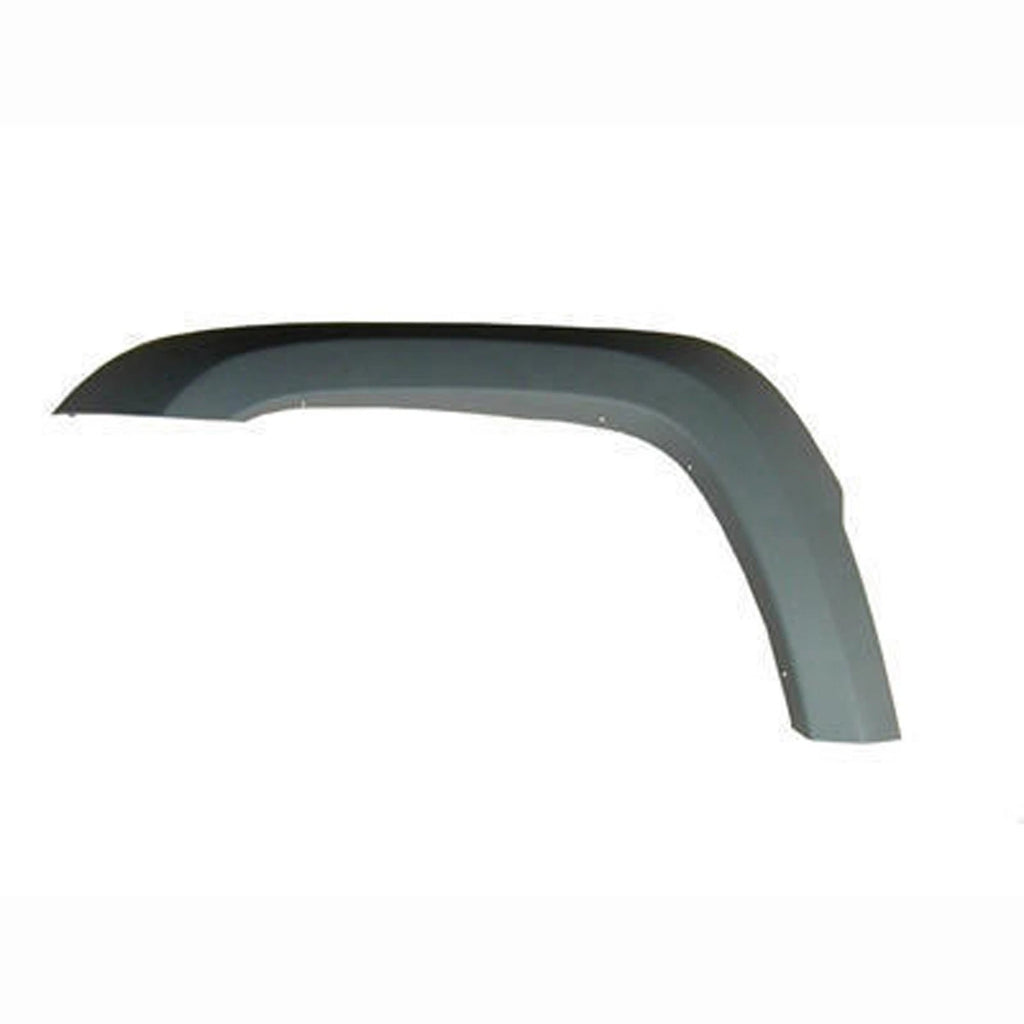 Replacement Gray Textured Polypropylene Driver Front Fender Flare w/o Rivets