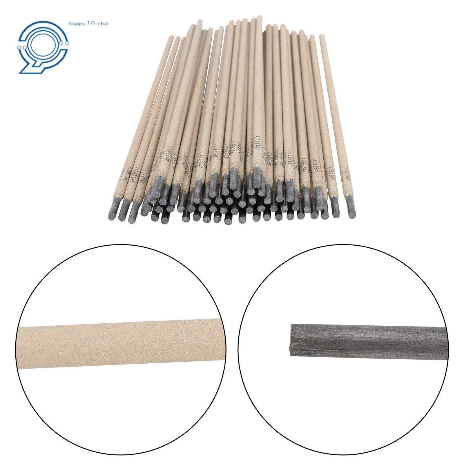 E6011 Mild Steel Welding Rods for Welding Applications (5/32", 5 lbs)