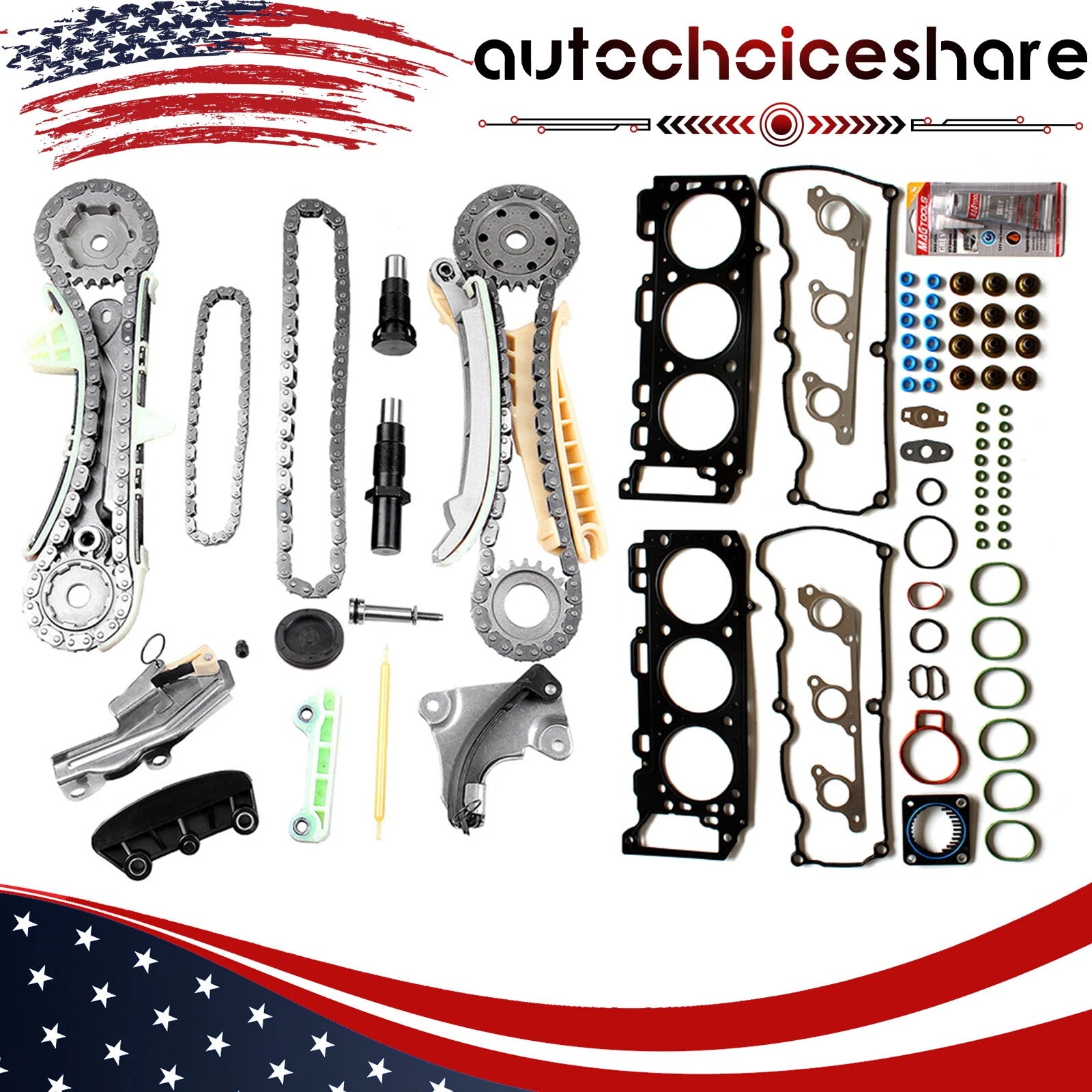 Timing Chain Kit & Head Gasket Set for Ford Ranger Explorer (2001–2009)