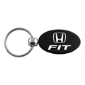 Black Oval Keychain KC1340.FIT.BLK - Officially Licensed for Honda Fit