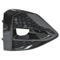Replacement Black Painted ABS Plastic Front Passenger Side Fog Light Bezel