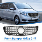 Front Upper Bumper Grille for Mercedes-Benz V-Class (2015–2023) Chrome