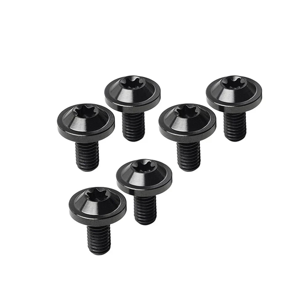 6 x Black Titanium M6x15mm Torx Head Bolts for Bike Motorcycle