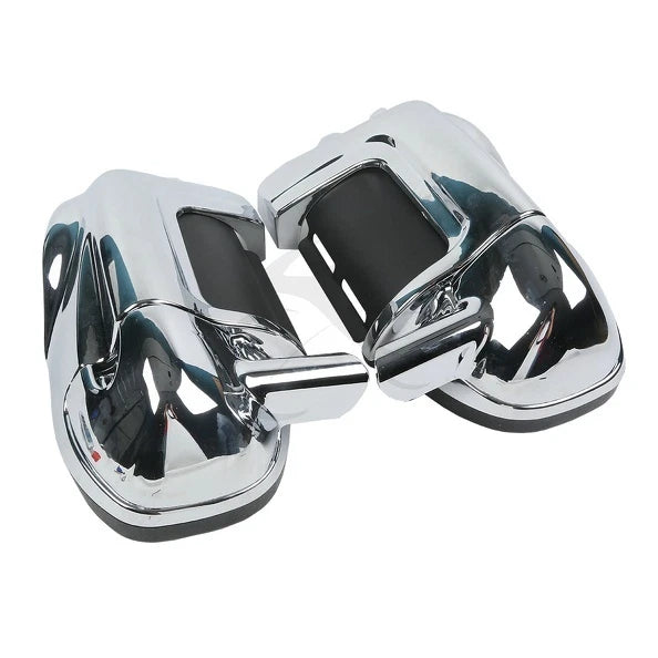 Chrome Lower Vented Leg Fairing Glove Box for Harley Touring FLT (1983–2013)