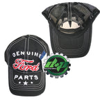 Vintage Genuine Ford Parts Baseball Hat Cap Black Mesh Back