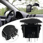 1pc 7Pin DPDT Rocker Switch for Boat 12V 20A Red LED Light