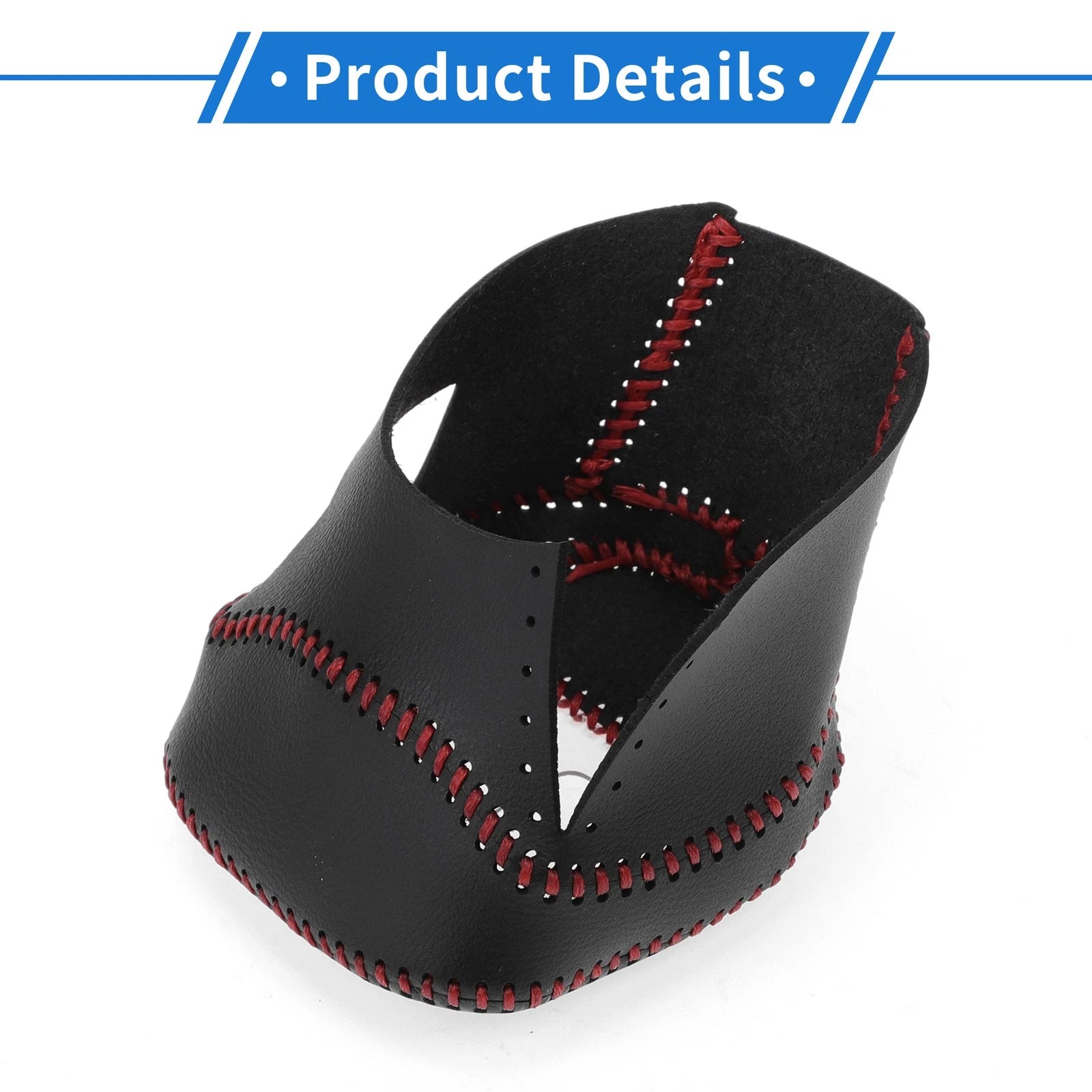 Gear Shift Knob Cover for Nissan Rogue (2021–2024) Black Carbon Fiber Red