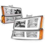 LED DRL Headlights Bumper Lamps for Chevy Silverado/Avalanche (2003–2007)