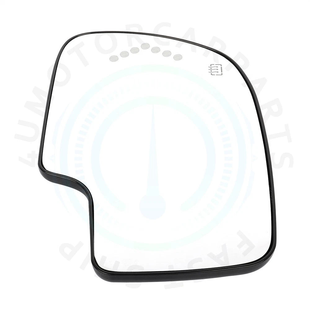 Heated Front Driver Side Mirror Glass with Turn Signal for Chevy GMC Cadillac (2003–2007)