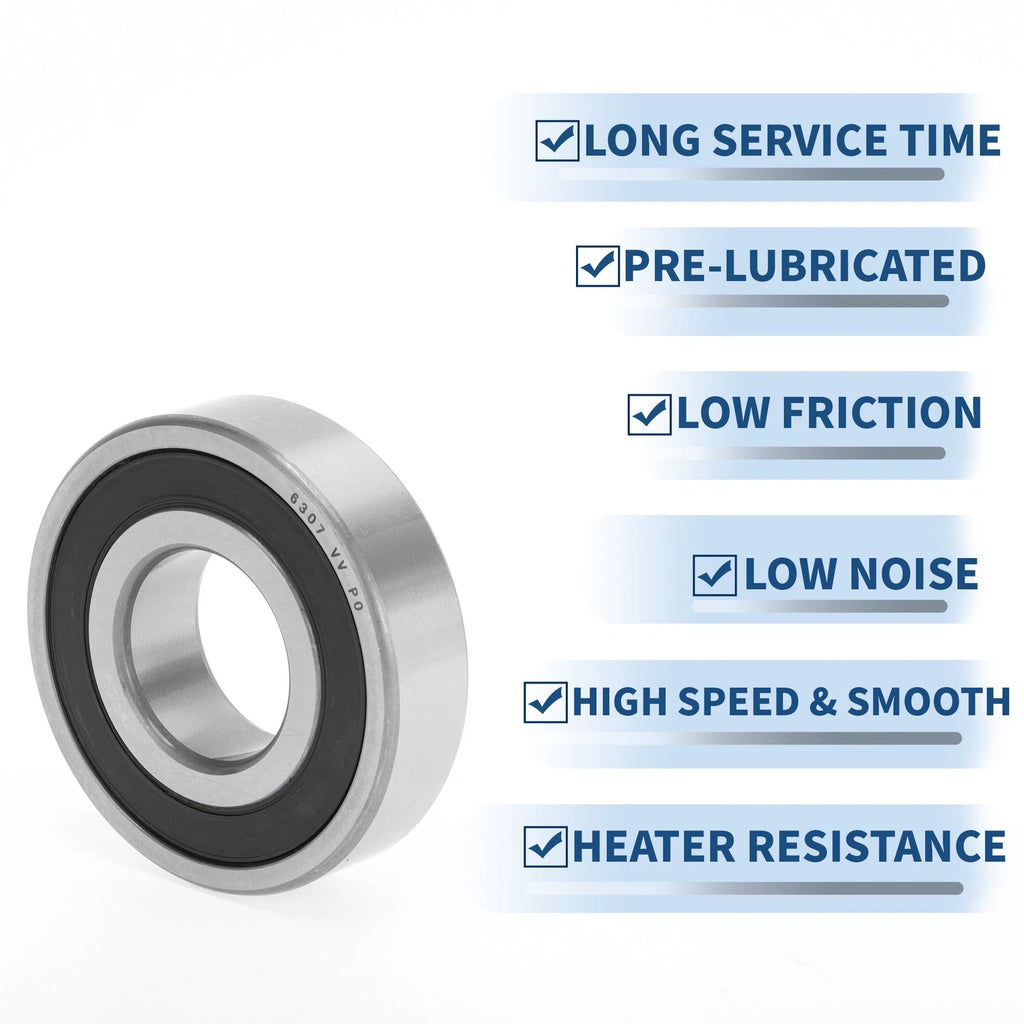 Deep Groove Ball Bearing 6307VV for Scooter Skateboard (P0 35x80x21mm)