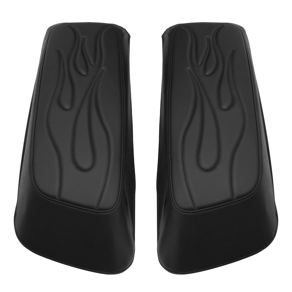 Black Saddlebags Lids Covers for Harley Touring Street Road Glide (2014–2023)