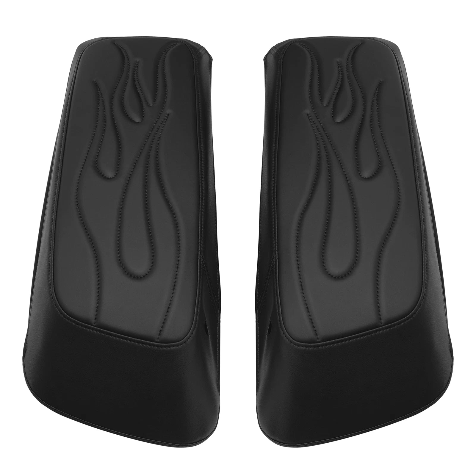 Black Saddlebags Lids Covers for Harley Touring Street Road Glide (2014–2023)