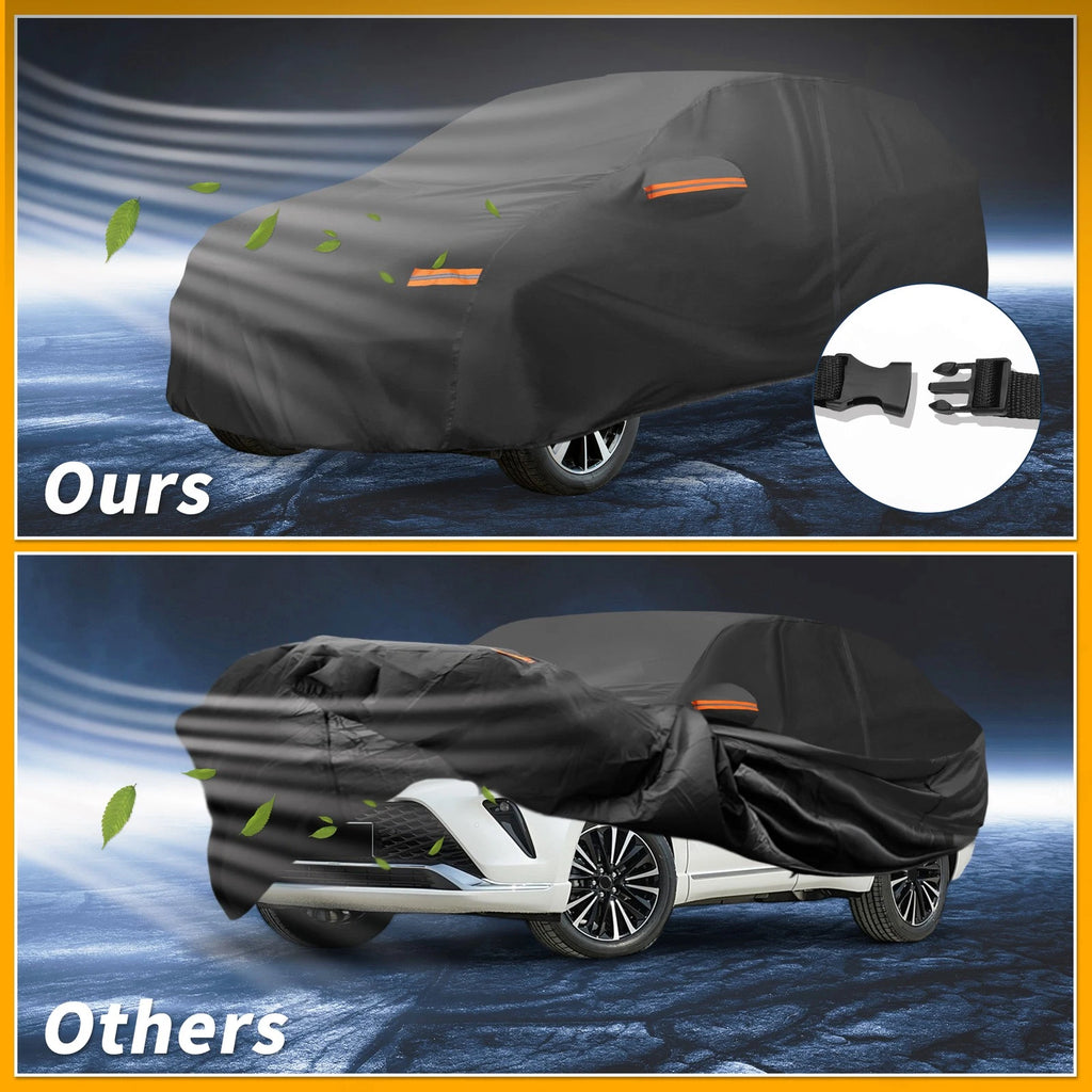 Waterproof Car Cover for Toyota Venza (2010–2015) 190T-PU with Zipper