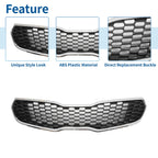 Front Upper Bumper Grille Grill for Kia Forte (2014–2016) No.86350-A7000 Black
