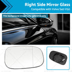 Right Side Mirror Glass with Blinker for Volvo S40 V50 T5 (2004–2012)