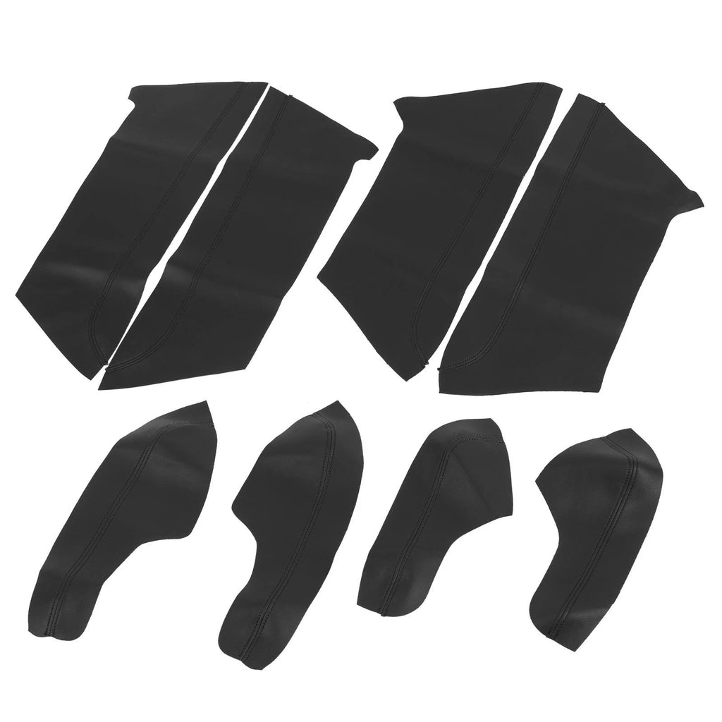 8Pcs Door Panel Armrest Protector Cover Pad for Honda Civic (2016–2020) Black