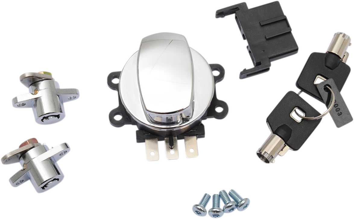 Side Hinge Ignition Switch with Saddlebag Lock for Harley Davidson