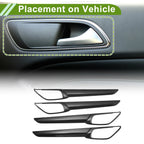 Interior Door Handle Bowl Cover Trim for Mazda CX-5 (2017–2023) Carbon Fiber Black ABS
