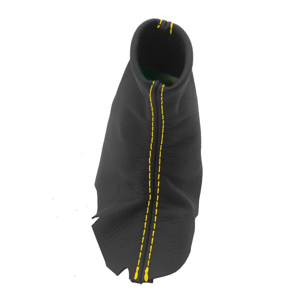E Brake Boot Cover for Dodge Viper (2003–2006) Yellow Stitch PVC Leather