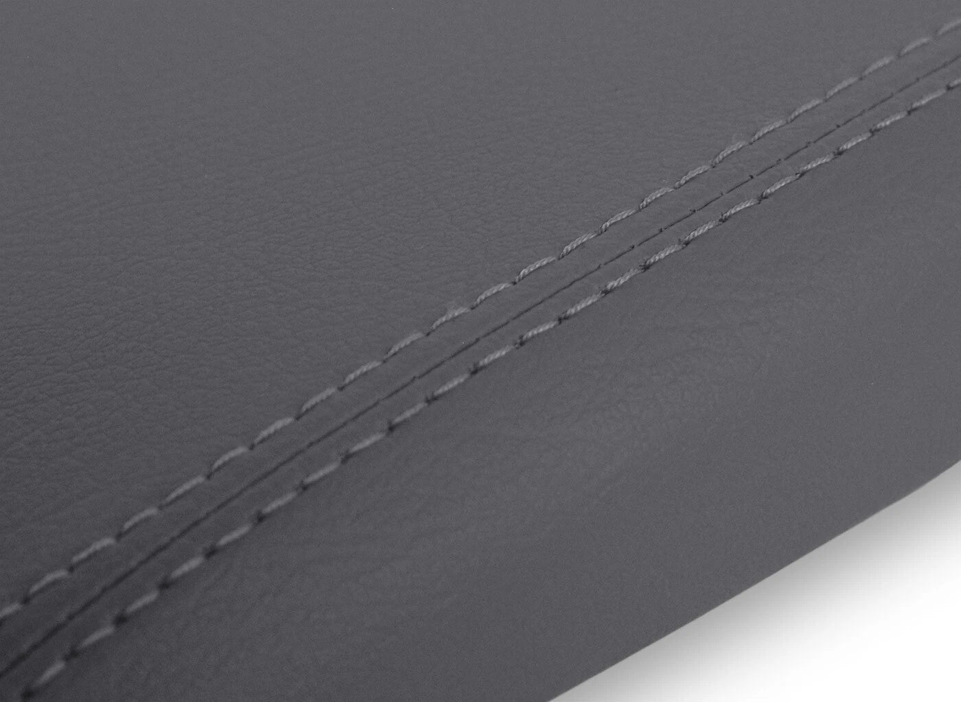 Leather Console Lid Armrest Cover for Ford Mustang (1987–1993) Gray