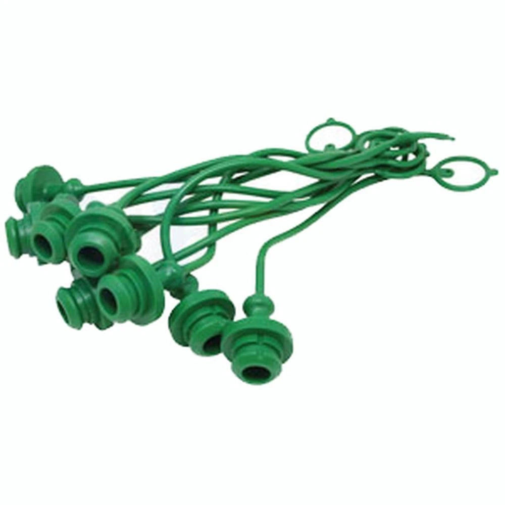 Set of 10 Dust Plugs for A-P211010-AI (1/2", Green)