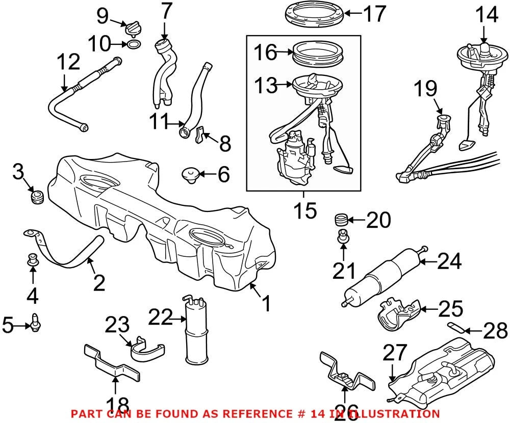 Fuel Tank Sending Unit for BMW (16141183179)