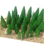 30Pcs Model Trees for Train Railroad Wargame Scenery Landscape