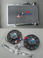 52mm Aluminum Radiator + Fans for Toyota Corolla AE86 1983-1987