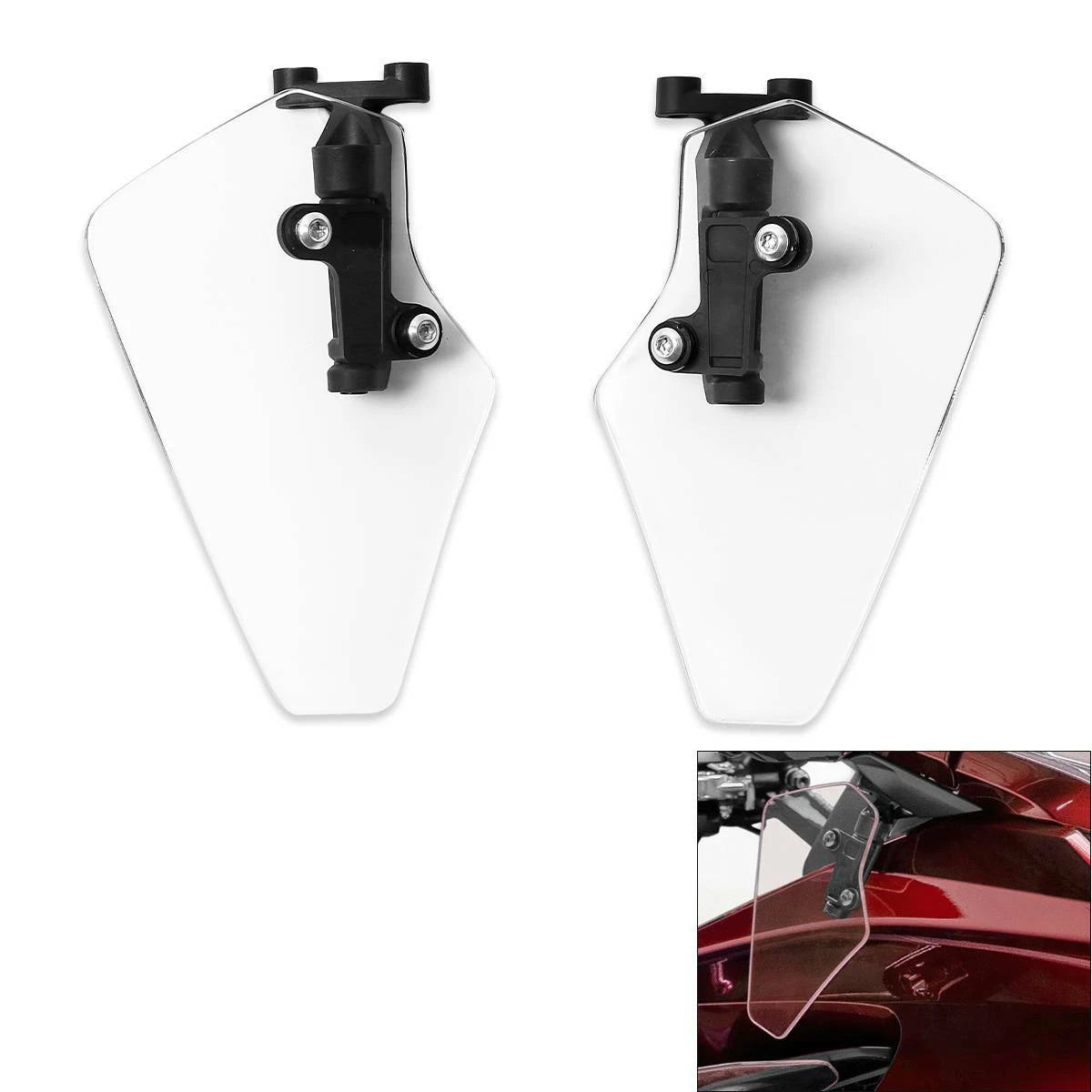 Clear Upper Wind Air Deflectors for Honda Goldwing GL1800 (2018–2025)