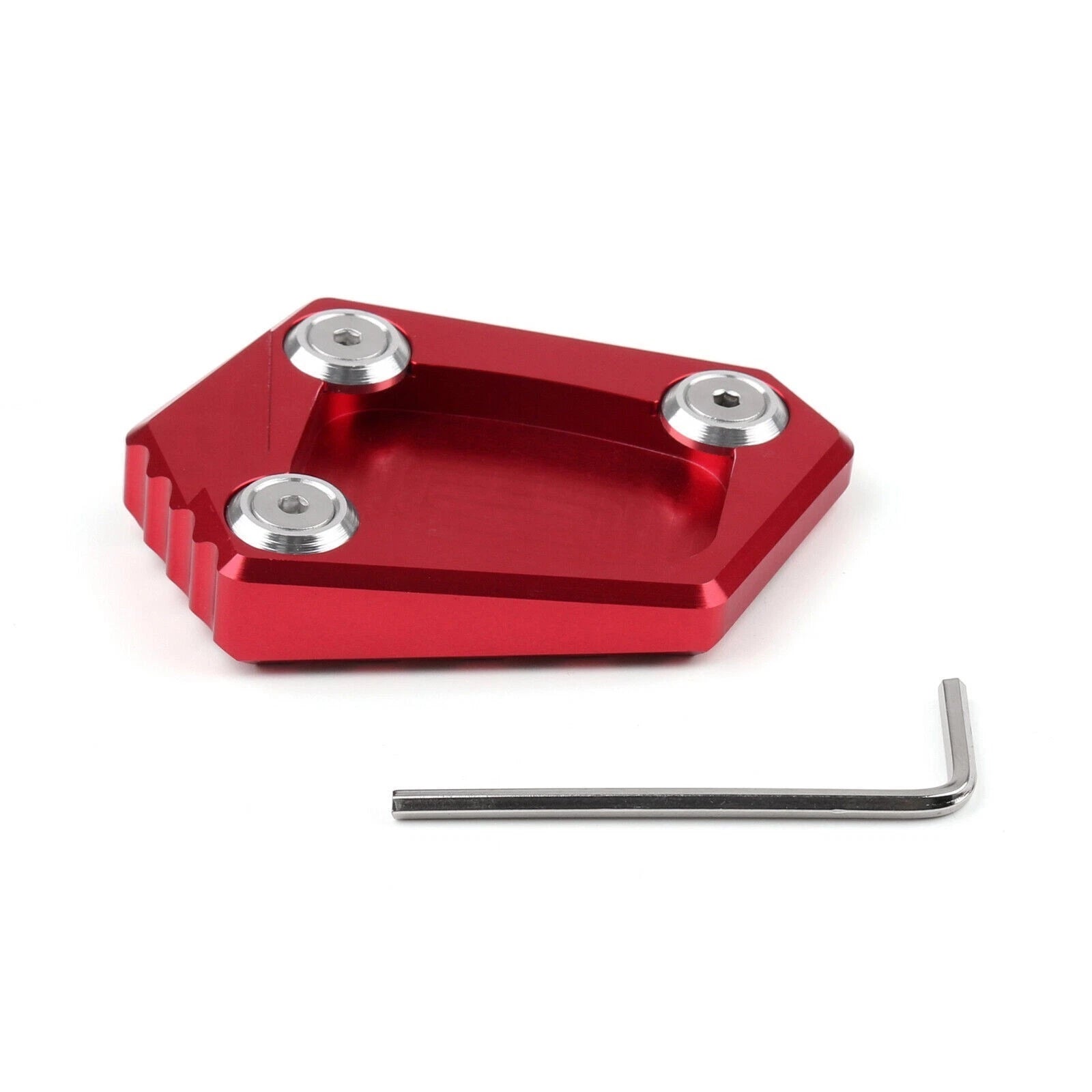 Side Stand Kickstand Plate Pad for Honda NC700S/X, NC700 Integra, CBR500R/F/X (2012–2016) Red