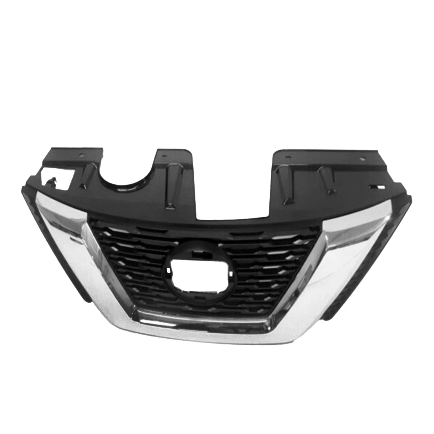 Front Grille Replacement Black Chrome Plastic for 2018–2019 Nissan Rogue