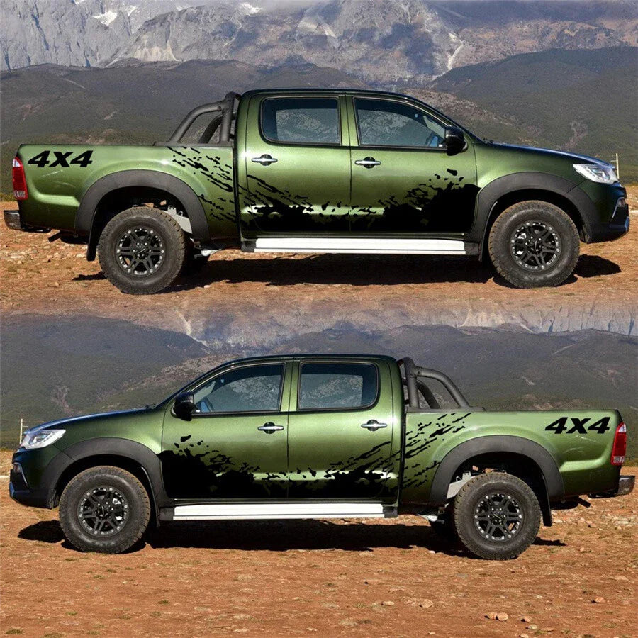 Universal 4x4 Side Body Decal Splash Graphic Vinyl Sticker for Car