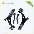 Set of 4 Front Lower Control Arms & Outer Tie Rod Ends for Mazda CX-9 (2007–2013)