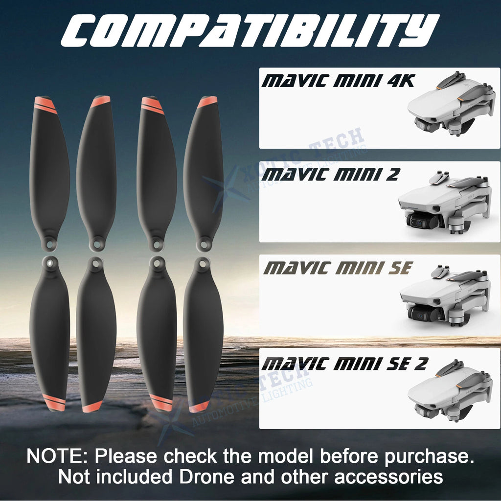 Low-Noise Airscrew Propeller Set for DJI Mavic Mini 2 (2020-2023)