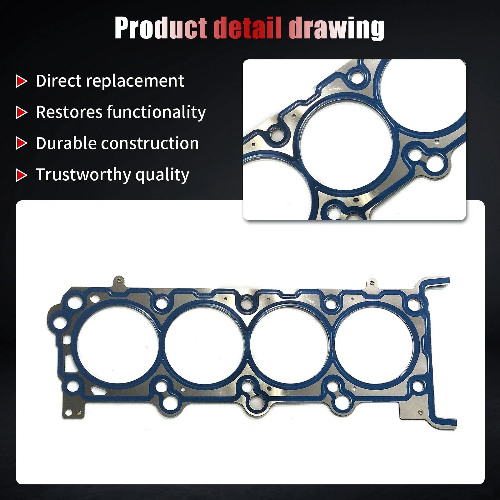 Set of 2 Head Gaskets for Ford F-150 Expedition Explorer F-350 (2004–2014)