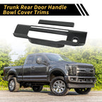 Set of 4 Carbon Fiber Pattern Trunk Door Handle Bowl Covers for Ford Ranger (2023–2024)