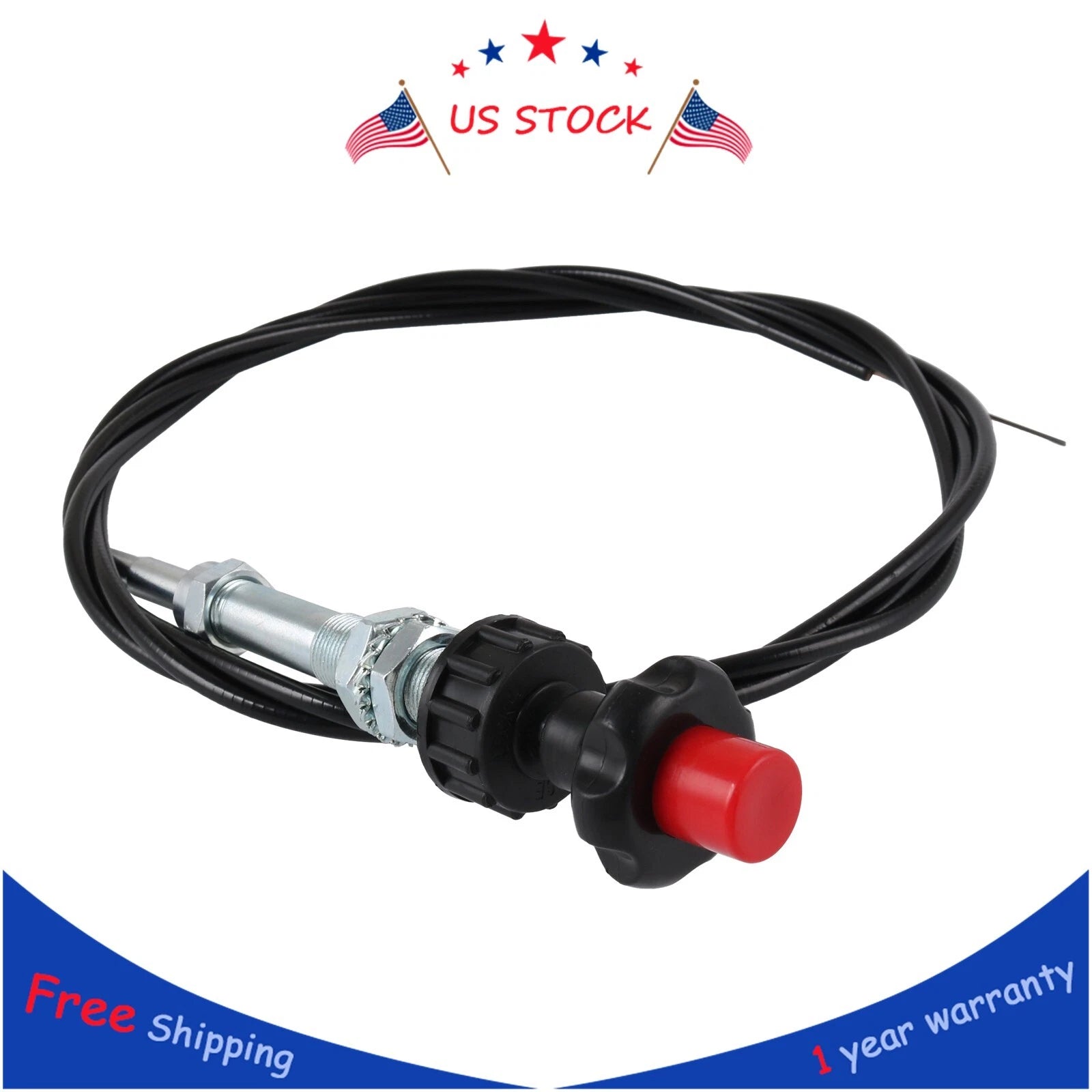 Control Cables with Black Knob for Make Model 