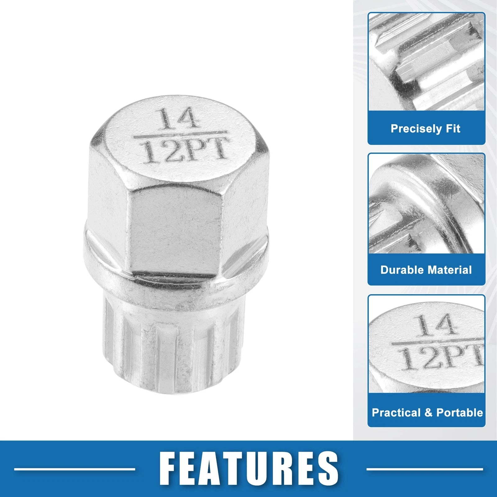 Set of 14 Wheel Screw Lock Lug Nuts for BMW (724117715434)