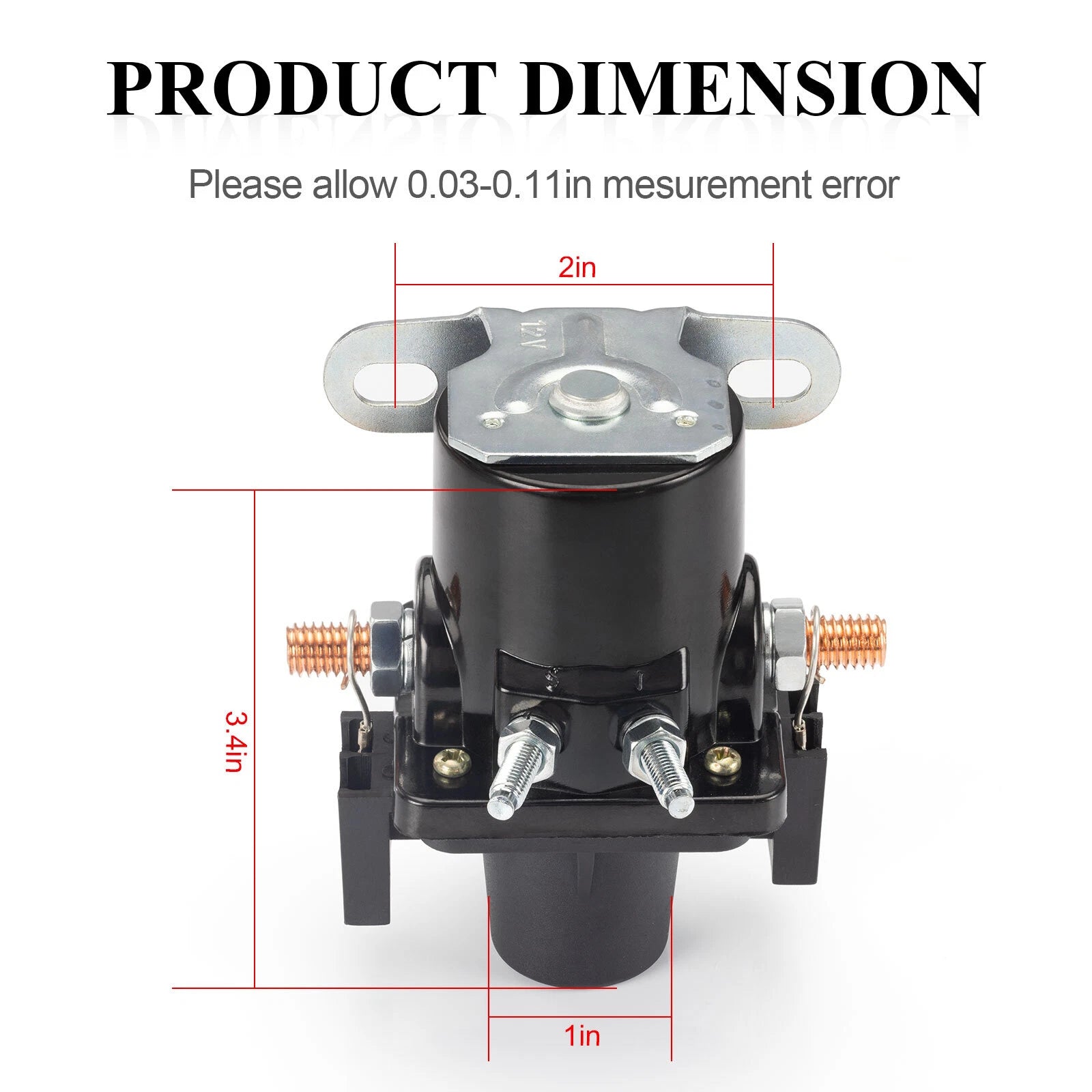 Battery Disconnect Relay 12V 100A for (01-00055-000)