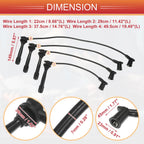 Set of 4 Spark Plug Wire Ignition Coil Cables No. 2750126A00 for Hyundai Accent 