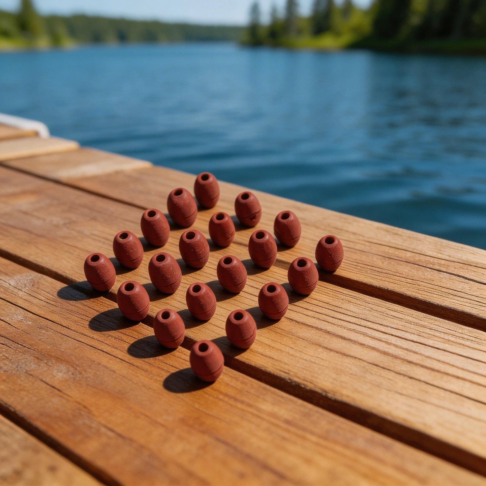 20X PVC Perforated Float Balls for Deep Water Fishing Net