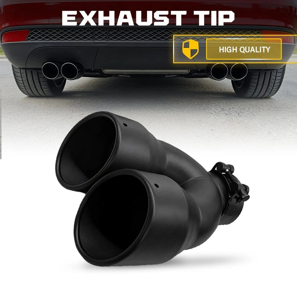 2.5" ID Dual Exhaust Muffler Tip for Universal Applications (Bolt On)