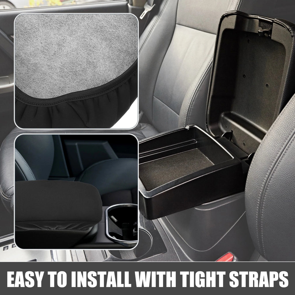 Center Console Armrest Cover for Toyota Highlander (2008–2013) Black