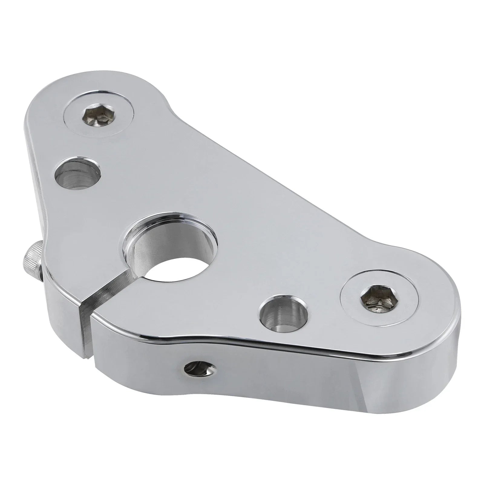 Chrome Triple Tree Top Clamp for Harley Cross Bones FLSTSB (2008-2011)