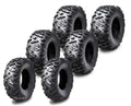 Set of 2 WANDA 25x10-12 & 4 WANDA 25x11-12 UTV ATV Tires 6-Ply