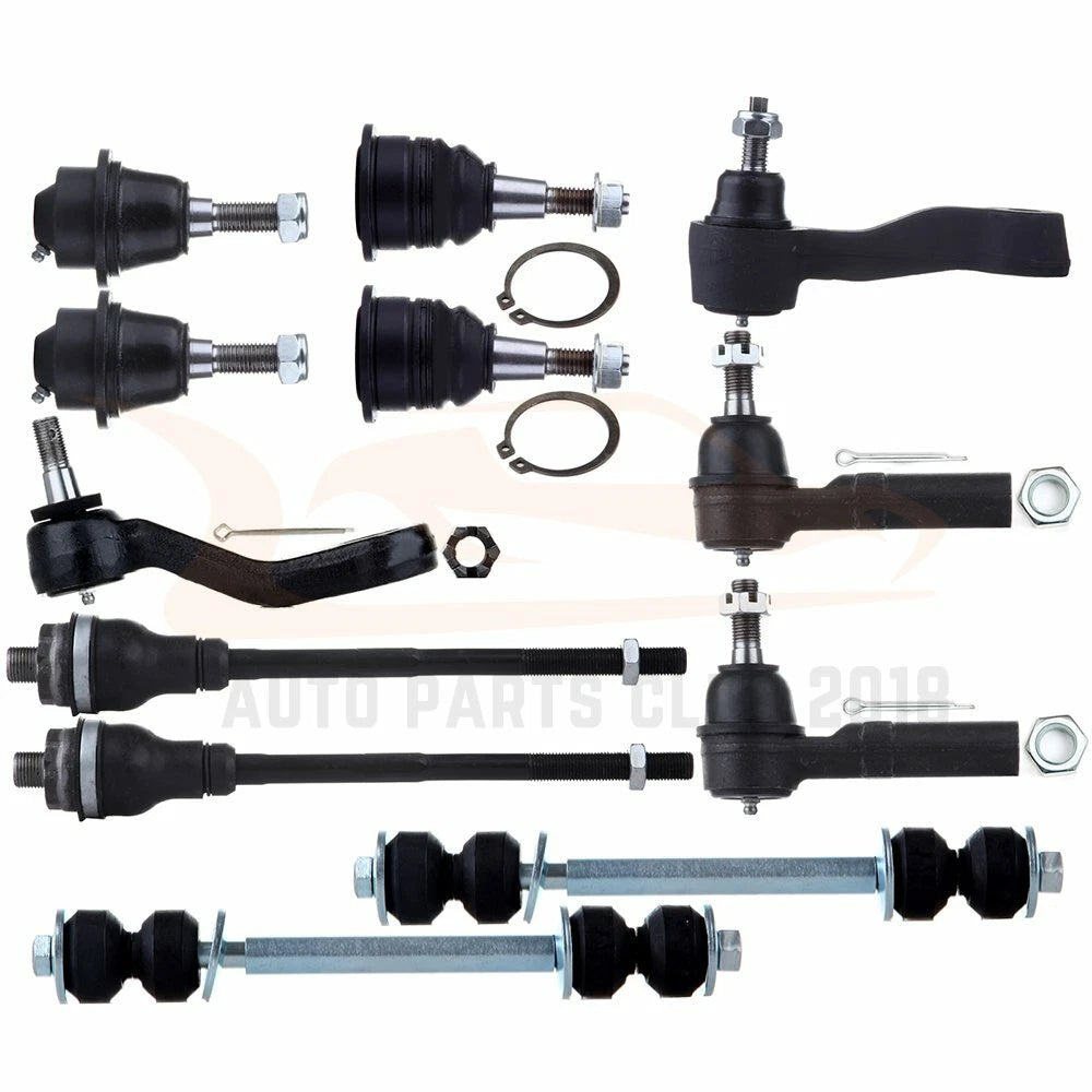 12pc Steering Front Ball Joints Tie Rods Idler Arm for GMC Sierra 2500 HD (2001–2010)