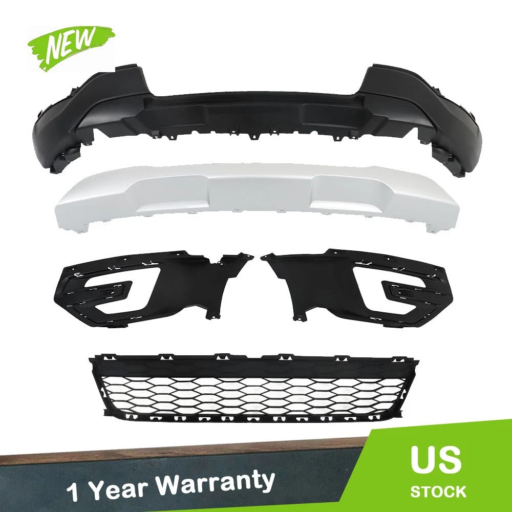 Lower Grille and Fog Light Frame for Ford Explorer (2016–2017)