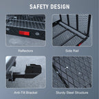 Folding Wheelchair Scooter Carrier Rack for Hitch Mount